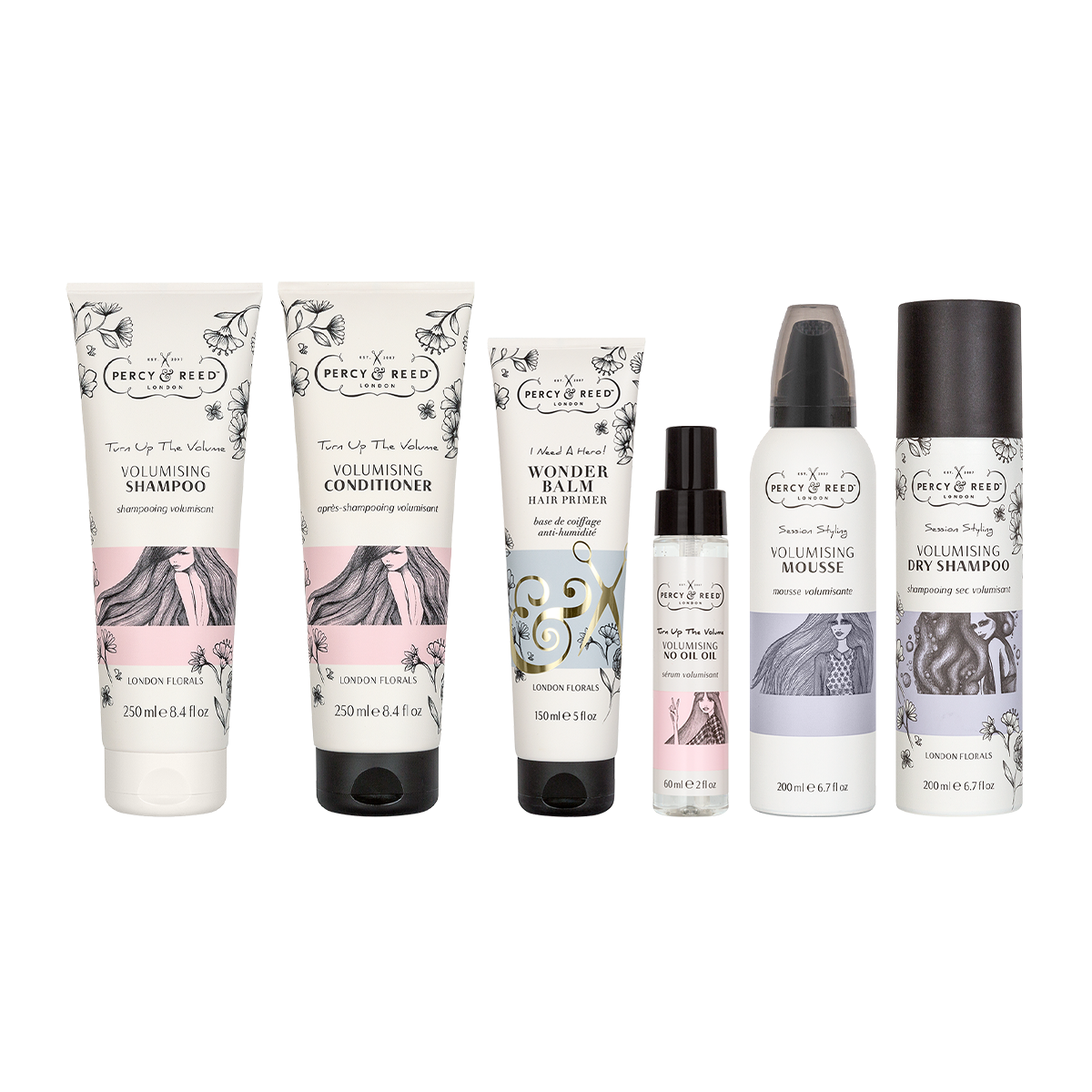 Percy & Reed London Florals Ultimate Volumising Collection