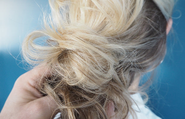 Blonde Bunched Hair
