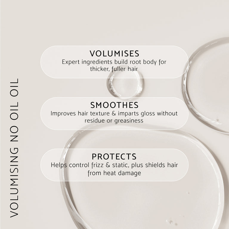 No Oil Oil for Fine Hair by Percy & Reed benefits including lightweight smoothing, frizz control and shine without weight
