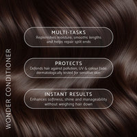  Percy & Reed Wonder Conditioner benefits including detangling, softness and shine for everyday use