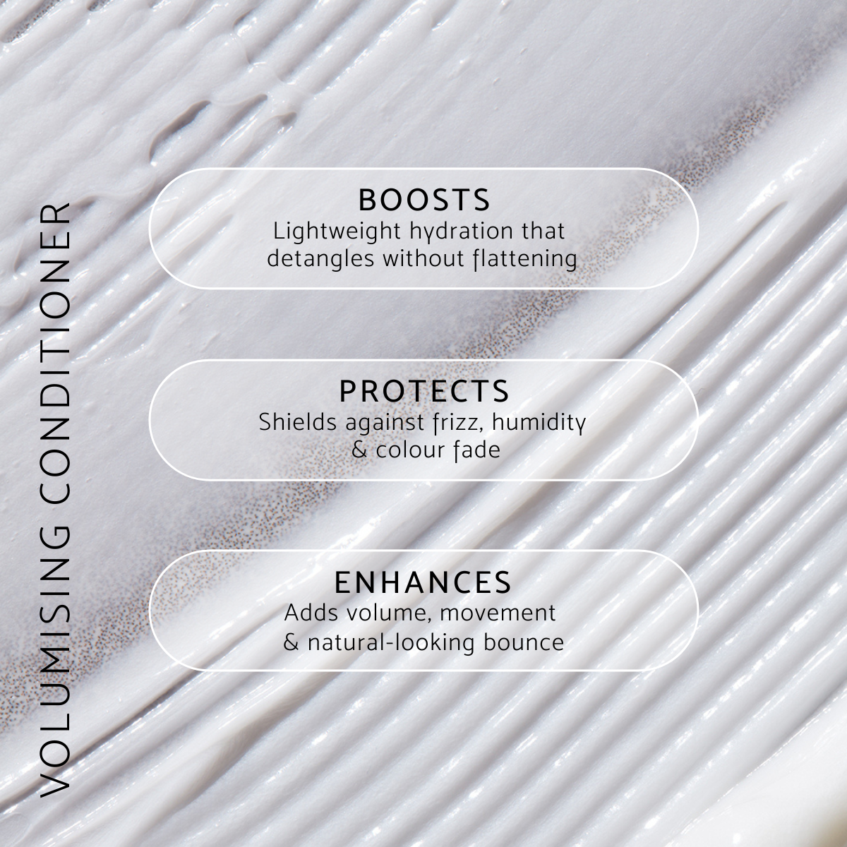 Percy & Reed Volumising Conditioner key benefits: weightless volume, thickening, silicone-free