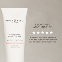 5-star customer reviews of Percy & Reed Volumising Conditioner for fine hair
