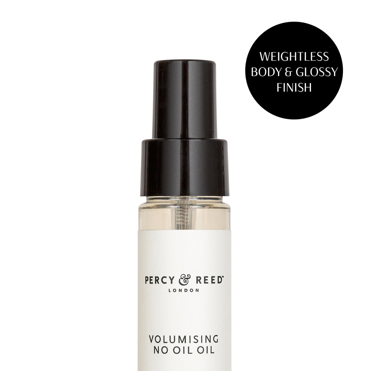 Close up shot of Percy & Reed No Oil Oil lightweight hair oil