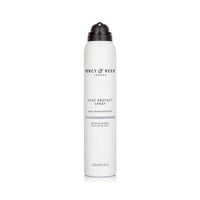 Percy & Reed Heat Protect Spray recyclable packaging and product information label