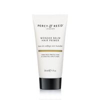  Percy & Reed Wonder Balm Hair Primer recyclable packaging and product information label