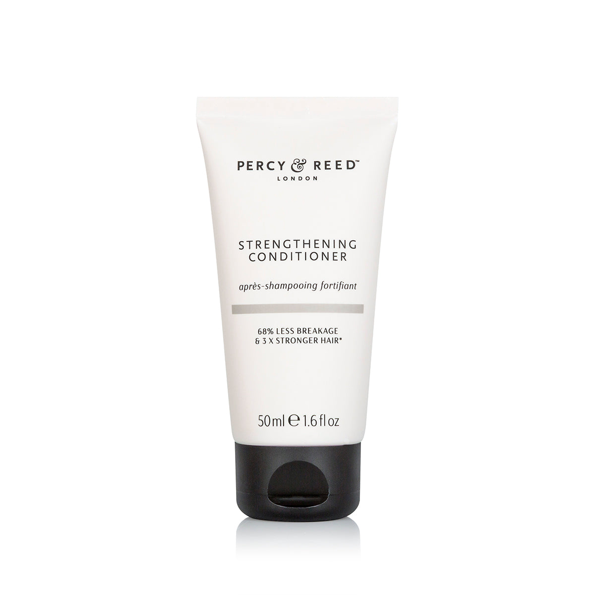 Percy & Reed Strengthening Conditioner 50ml tube on a white background