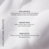  Volumising Mousse by Percy & Reed benefits including flexible lift, root volume and fuller looking blow dries