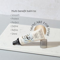  Hair primer by Percy & Reed benefits including smooth, protect, perfect, define, refine, shine